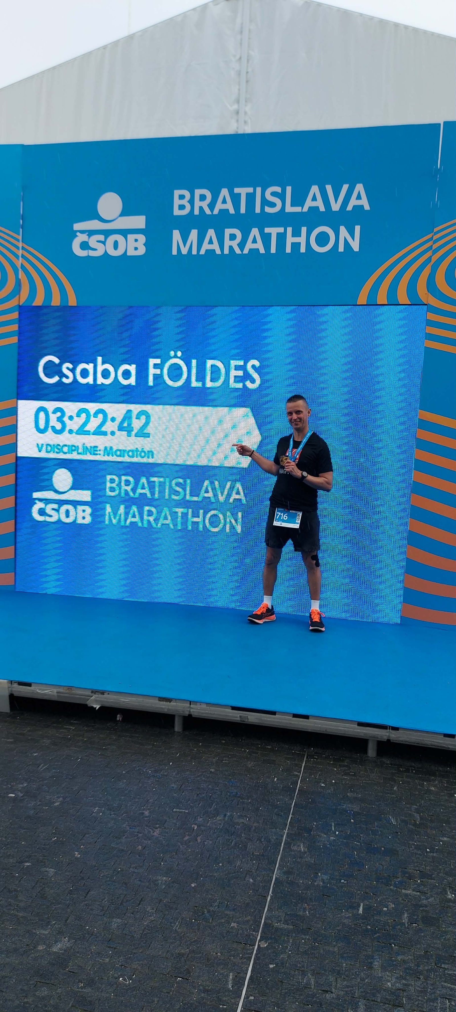 Csaba futás közben